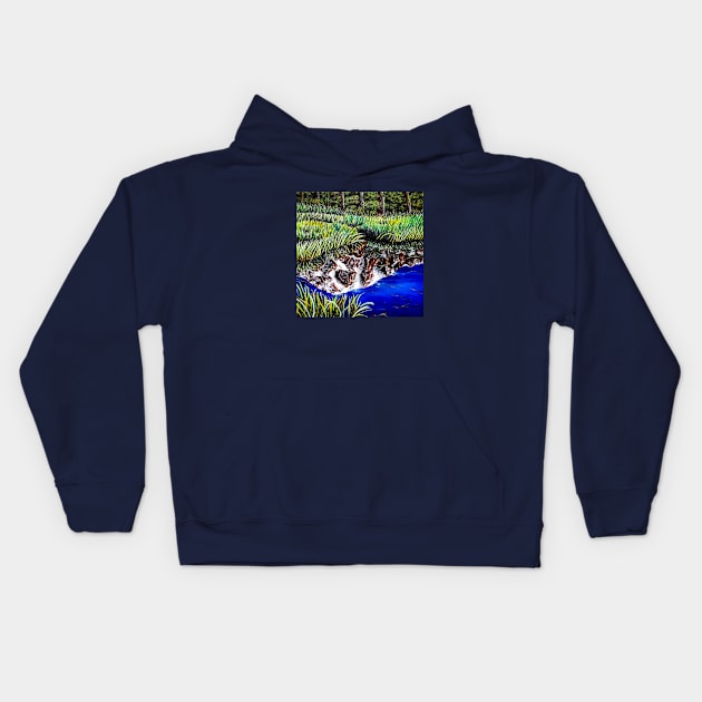 Reflections Kids Hoodie by SeanKalleyArt